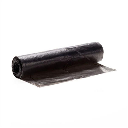 Afbeelding van Afvalzak HDPE 70x80 cm T25 Zwart Doos 25 rol à 20 st