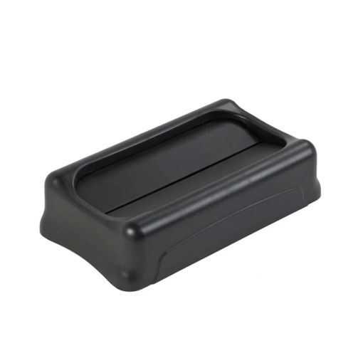 Afbeelding van VB Tuimeldeksel Rubbermaid Slim Jim Zwart
